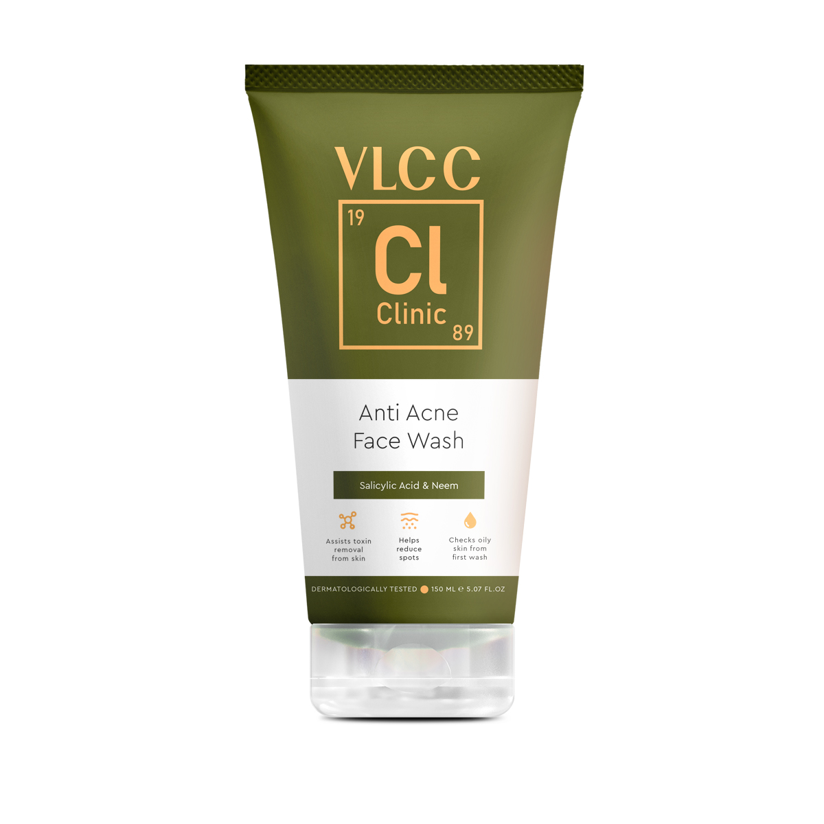 VLCC Clinic Anti Acne Face Wash - 150 ml | With Salicylic Acid & Neem