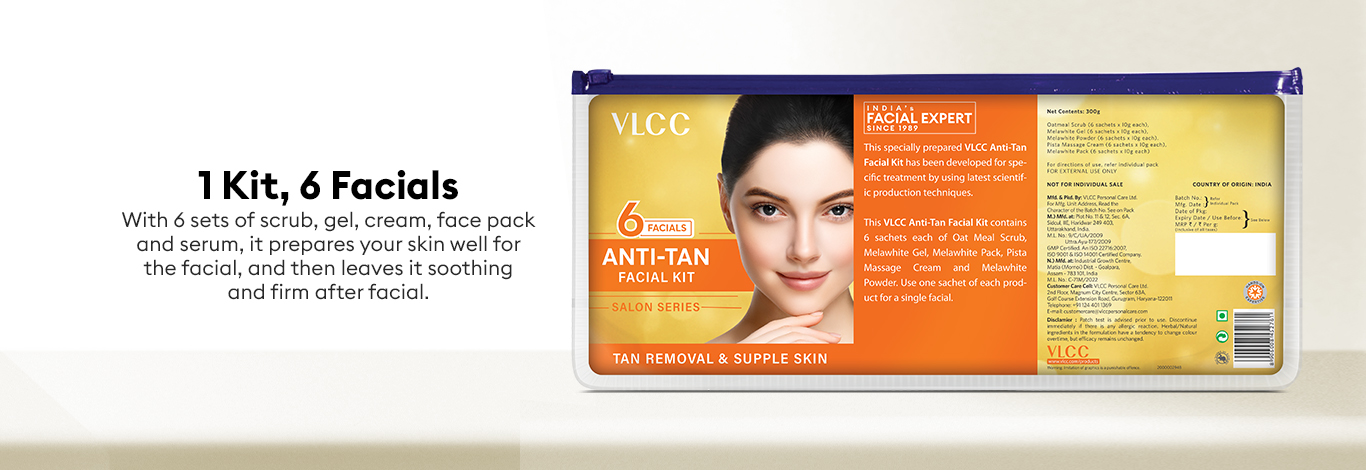 Benefits of 300 g - Salon Anti Tan Facial Kit ( 6 Facials )