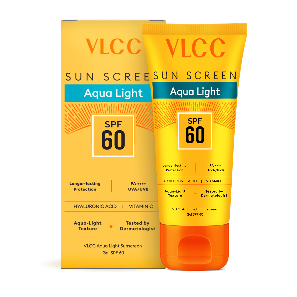 VLCC Aqua Light Sunscreen SPF 60 | PA++++ UVA & UVB Protection