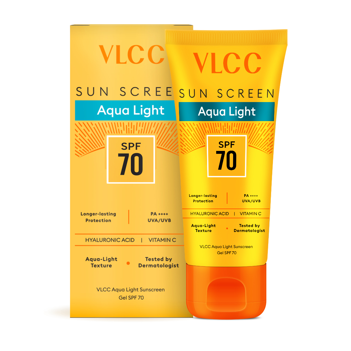 VLCC Aqua Light Sunscreen SPF 70 | PA++++ UVA & UVB Protection