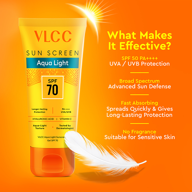 Benefits of Aqua Light Sunscreen Gel SPF 70 PA++++ 30 g, Ultra-High UV Protection 