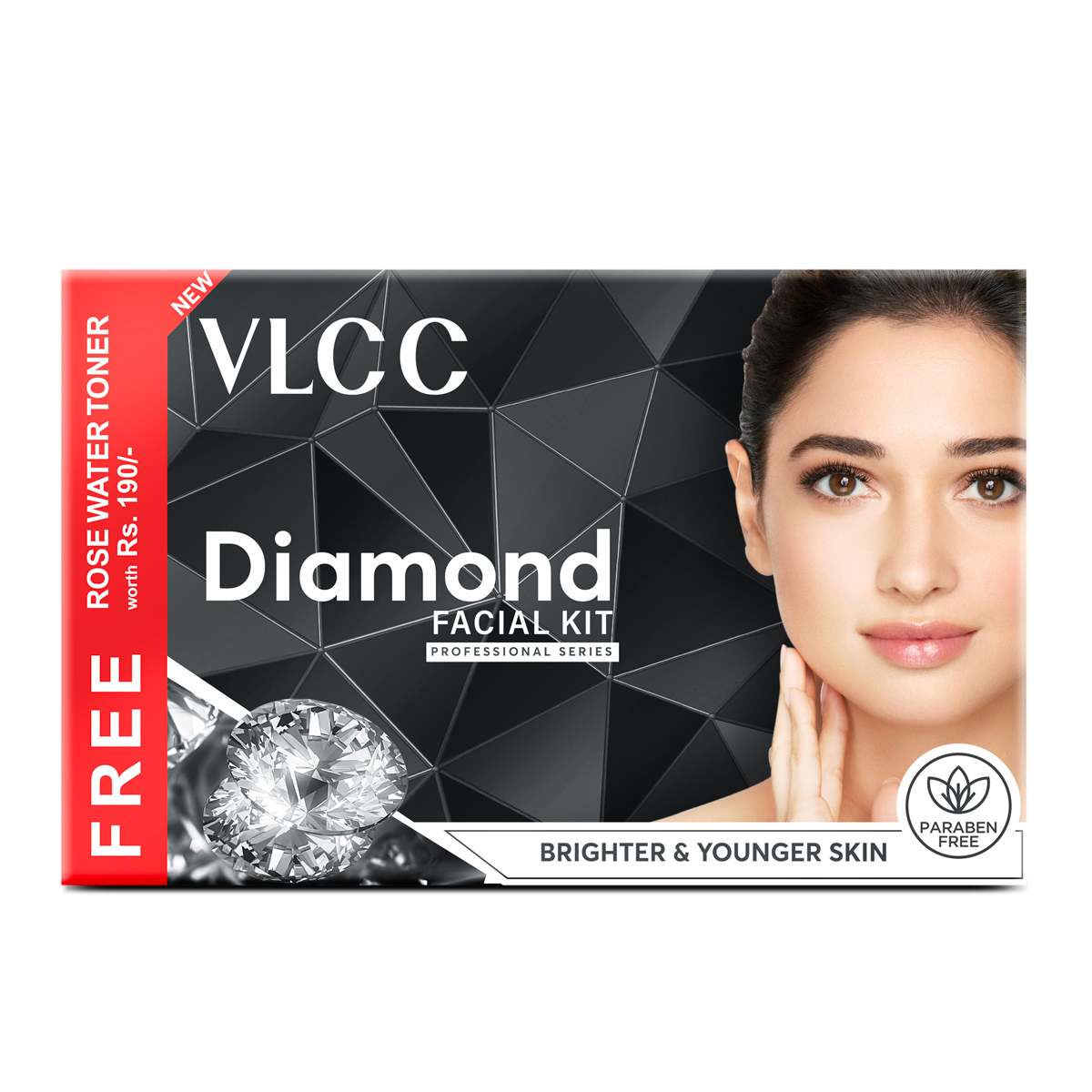 VLCC Diamond Facial Kit + FREE Rose Water Toner - Unveiling Timeless Beauty