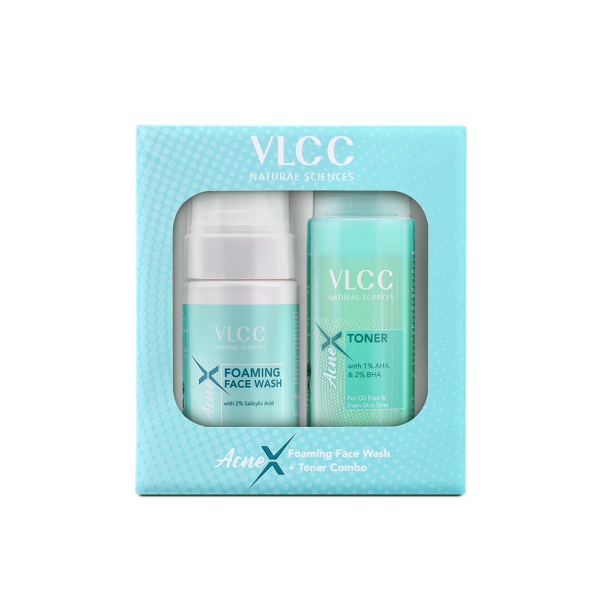 VLCC AcneX Face Wash with 2% Salicylic Acid + Toner for a Refreshingly Oil-Free Skin Tone