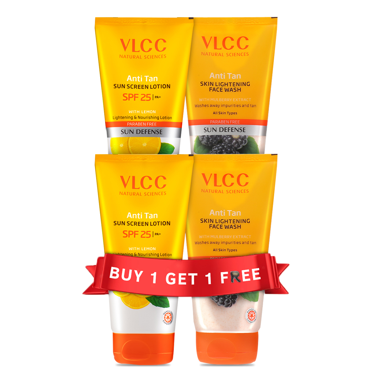 VLCC Anti Tan Skin Lightening Face Wash & Anti Tan Sunscreen Lotion