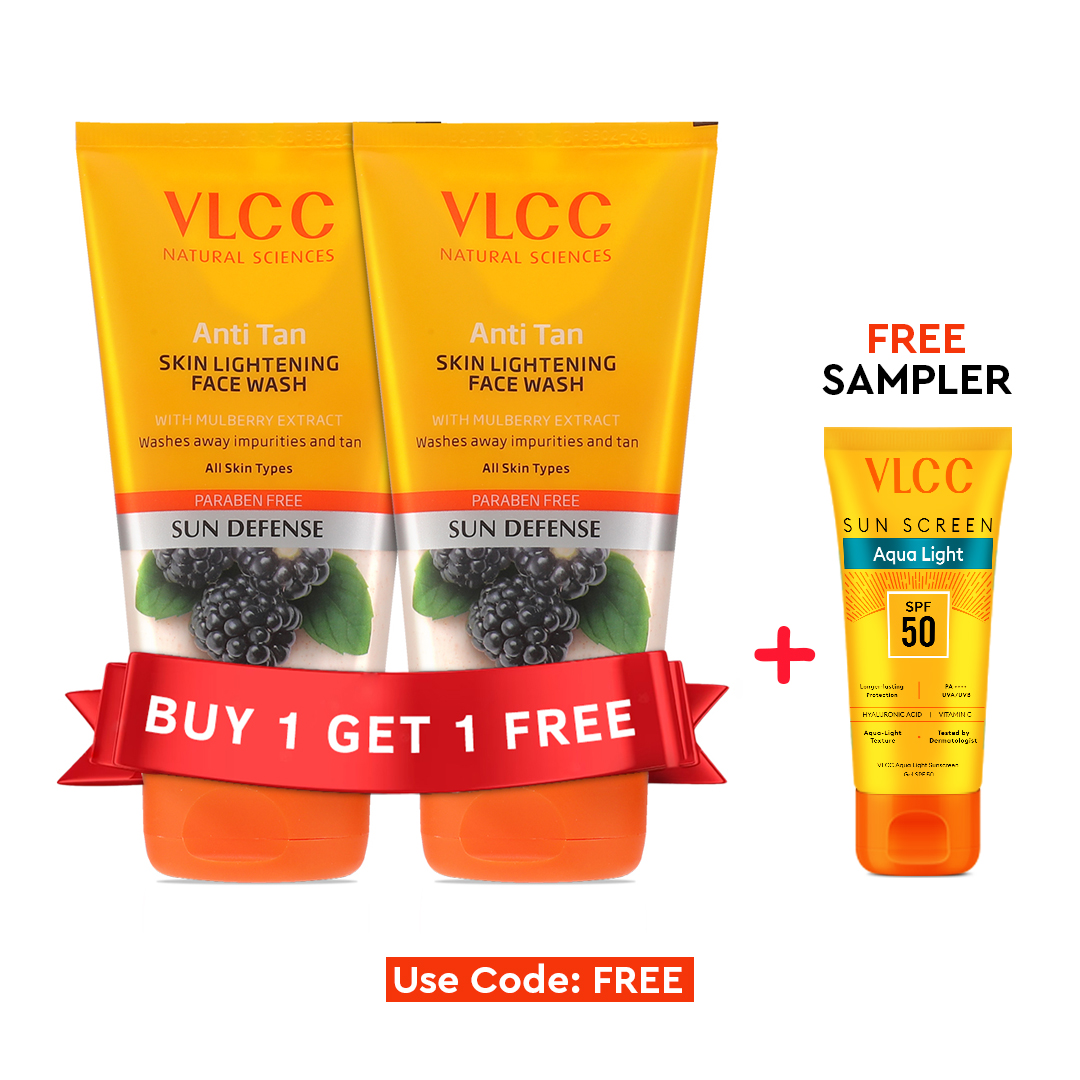 VLCC Anti Tan Skin Lightening Face Wash - Reveal a Brighter and Tan-Free Complexion