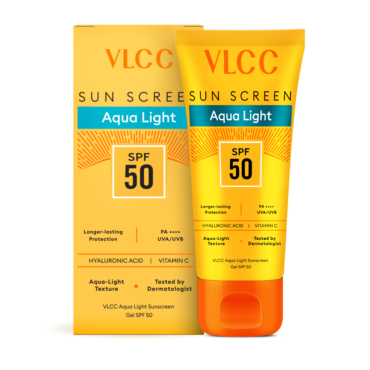 Aqua Light Sunscreen Gel SPF 50 PA++++ 30 g, Fast-Absorbing, Non-Greasy, No White Cast