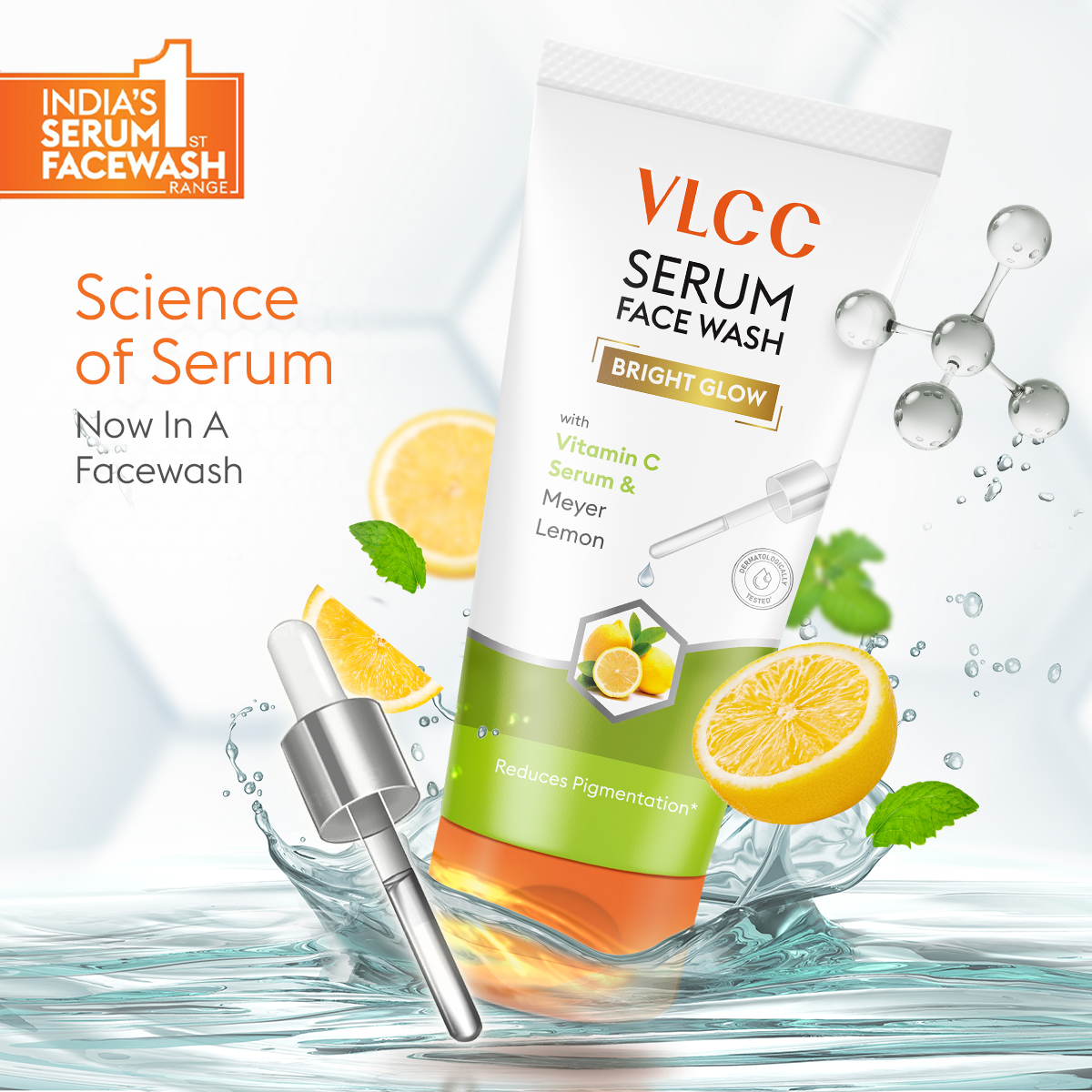 Vlcc Meyer Lemon Vitamin C Serum Face Wash 100Ml