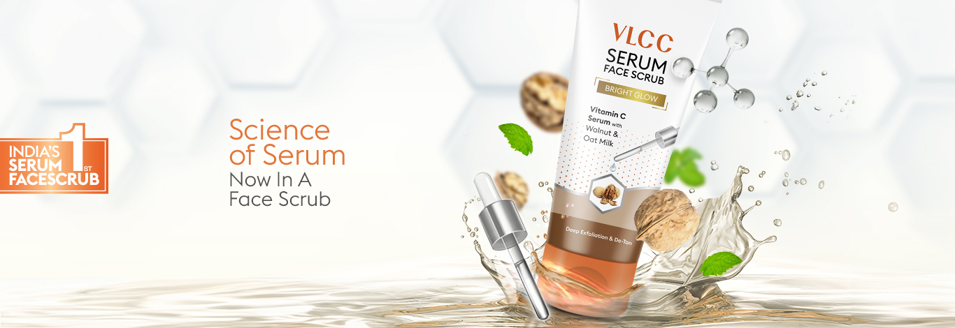 Benefits of Bright Glow Scrub with Vitamin C Serum, Walnut & Oat Milk - 150 g