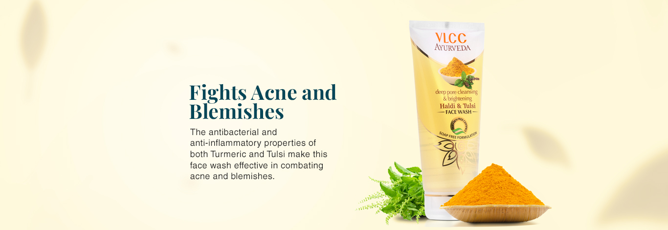Benefits of Ayurveda Deep Pore Cleansing Haldi & Tulsi Face Wash - 100 ml