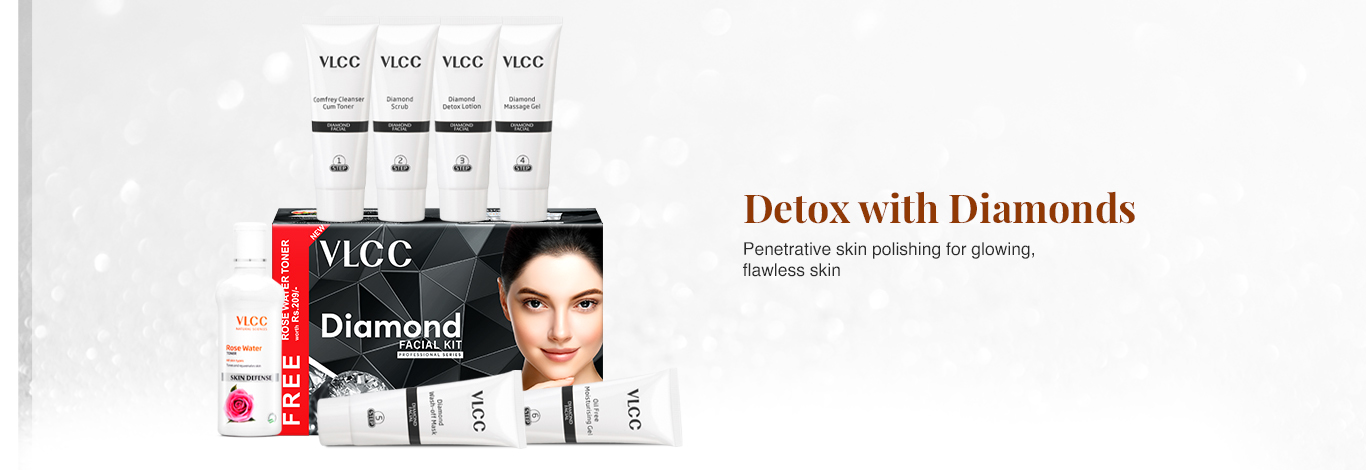 Benefits of Diamond Facial Kit with FREE Rose Water Toner - 400 g