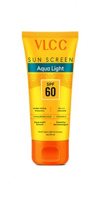 Aqua Light Sunscreen Gel SPF 60 PA++++ 100g, High UVA & UVB Protection