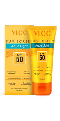 Aqua Light Sunscreen Gel SPF 50 PA++++ 100g, Fast-Absorbing, Non-Greasy, No White Cast