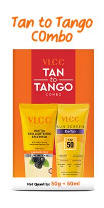 Tan to Tango Combo - De Tan Sunscreen SPF 50 - 50 g and Anti Tan Face wash - 50 ml