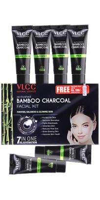 Activated Bamboo Charcoal Facial Kit with FREE Rose Water Toner - 400 g 
