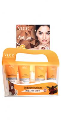 Salon At Home Combo – Anti Tan Facial Kit & Manicure - Pedicure Kit