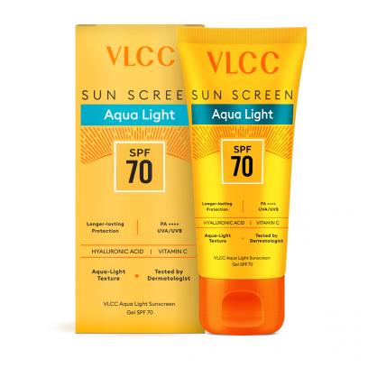 Aqua Light Sunscreen Gel SPF 70 PA++++ 30 g, Ultra-High UV Protection 