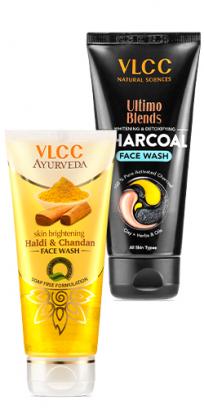 Ultimo Blends Charcoal & Ayurveda Skin Brightening Haldi & Chandan Face Wash