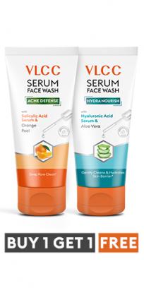 Salicylic Acid & Orange Peel Serum Face Wash for AM & Aloe Vera Serum Face Wash for PM