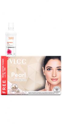 Pearl Facial Kit - 300 g with FREE Rose Water Toner - 100 ml