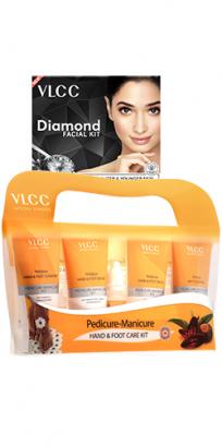 Salon At Home Combo – Diamond Facial Kit & Manicure & Pedicure Kit