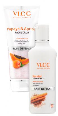 Sandal Cleansing Milk & Papaya & Apricot Face Scrub