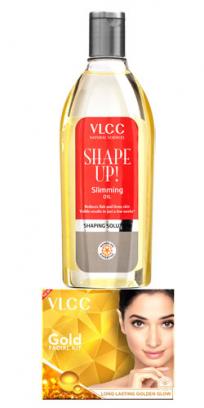 Shape Up Slimming Oil & Gold Facial Kit 