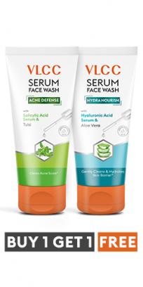 Salicylic Acid & Tulsi Serum Face Wash for AM & Aloe Vera Serum Face Wash for PM
