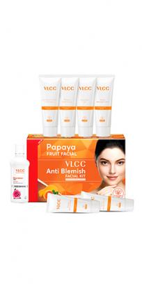 Papaya Fruit Facial Kit  - 300 g with FREE Rose Water Toner - 100 ml
