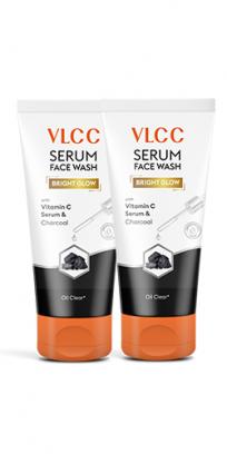 Bright Glow Serum Face Wash with Vitamin C Serum & Charcoal - 300ml - B1G1
