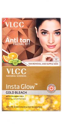 Salon At Home Combo - Anti Tan Facial Kit & Gold Bleach