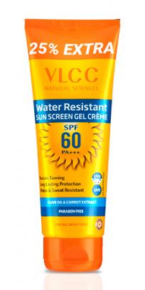 Water Resistant SPF 60 PA+++ Sunscreen  Gel Cream - 100 g with 25 g Extra 
