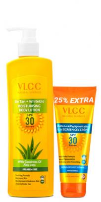 De Tan Plus White Glow Moisturising Body Lotion & Matte Look SPF 30 PA ++ Sunscreen