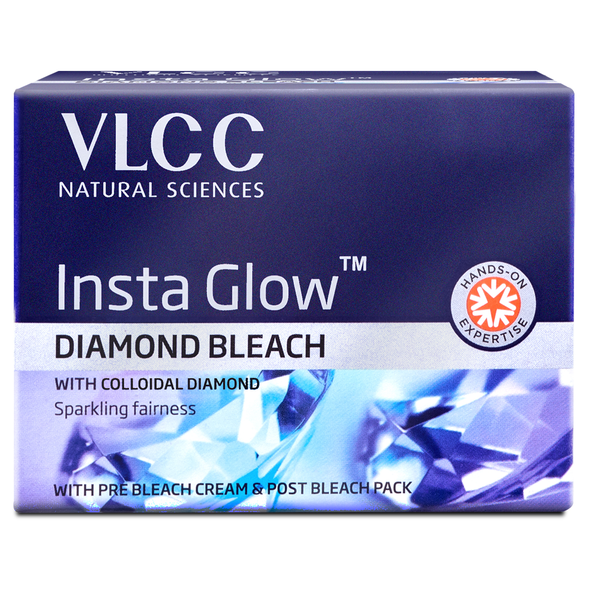 VLCC Insta Glow Diamond Bleach - Reveal Radiant Skin with Diamond Brightness