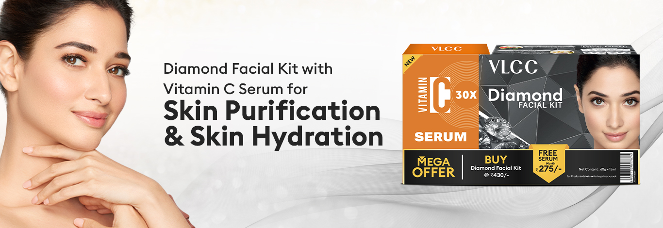 Benefits of Diamond Facial Kit - 60g with FREE Vitamin C Serum - 15ml