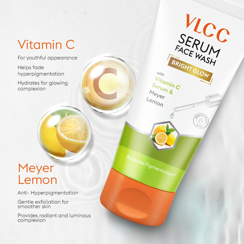 Benefits of Vitamin C & Meyer Lemon Serum Face Wash for AM & Aloe Vera Serum Face Wash for PM
