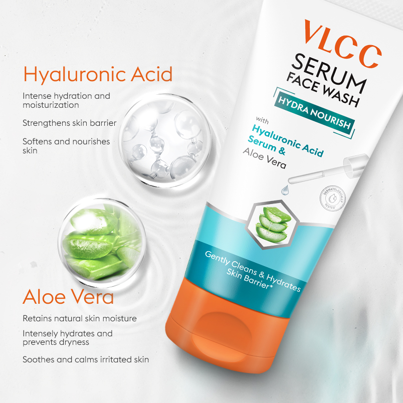 Benefits of Vitamin C & Meyer Lemon Serum Face Wash for AM & Aloe Vera Serum Face Wash for PM