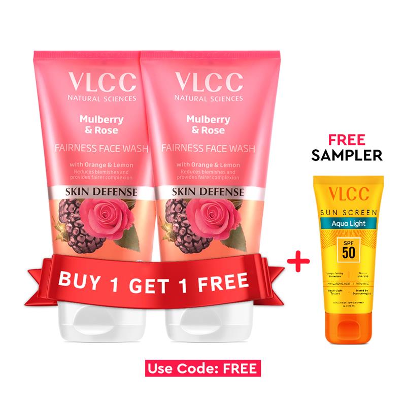VLCC Mulberry & Rose Facewash - Refresh and Brighten Your Skin Naturally