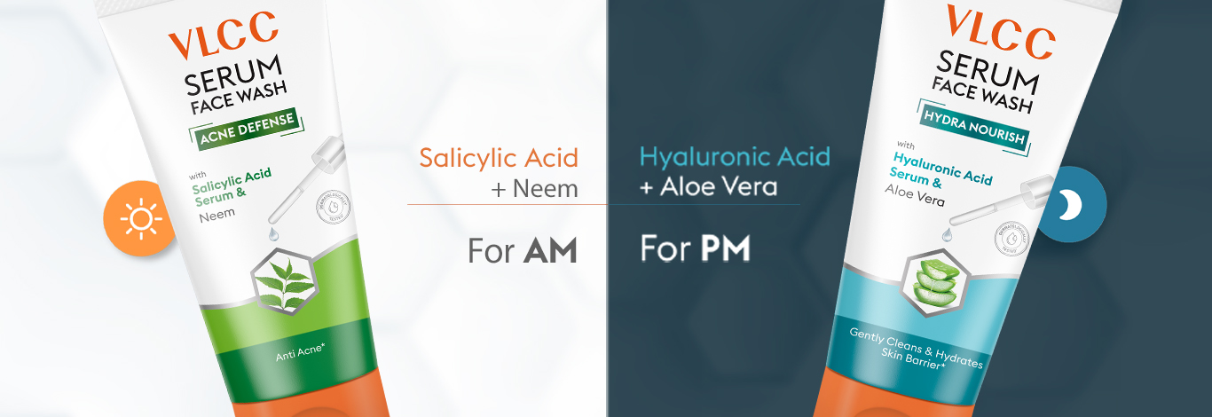 Benefits of Salicylic Acid & Neem Serum Face Wash  for AM & Aloe Vera Serum Face Wash for PM