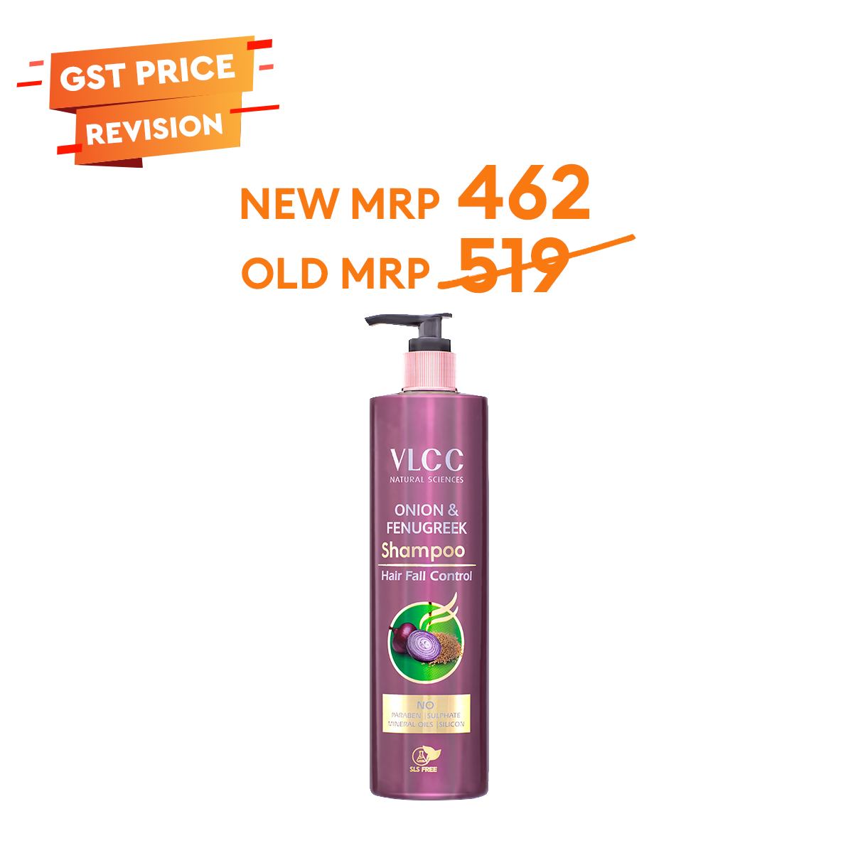 Combat Hair Fall with VLCC Onion & Fenugreek Shampoo - Effective Hair Fall Control Solution