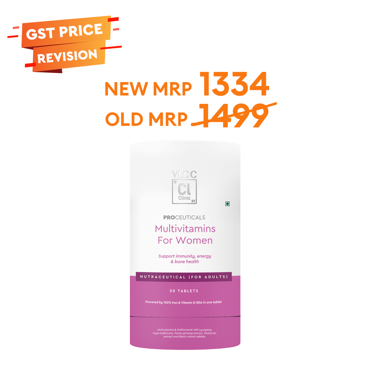 VLCC Multivitamins for Women – Immunity, Energy & Bone Health