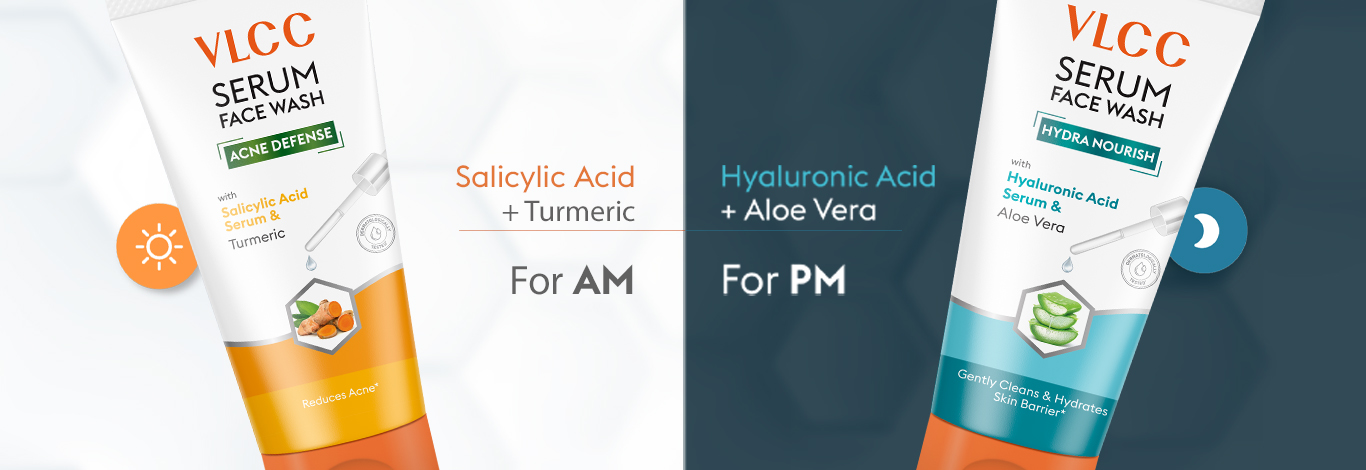 Benefits of Salicylic Acid & Turmeric Serum Face Wash for AM & Aloe Vera Serum Face Wash for PM